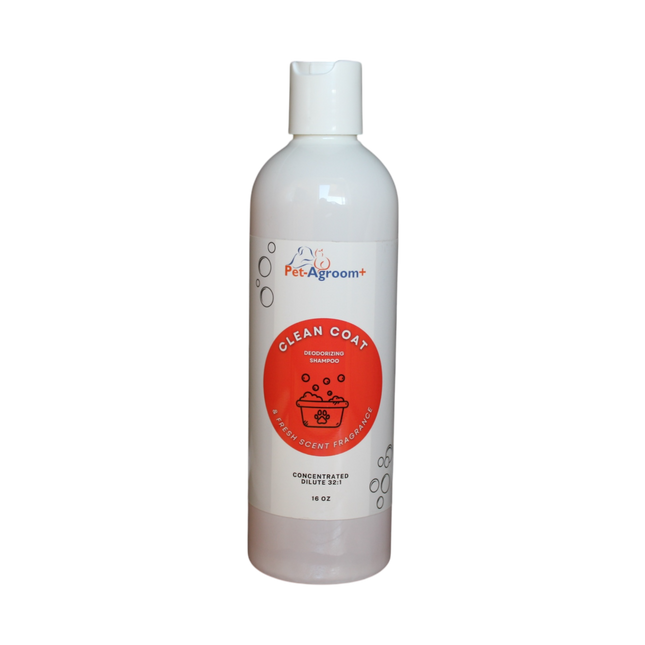 Pet-Agroom+ Clean Coat Deodorizing 32:1 Shampoo - 16 oz