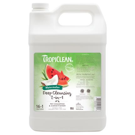 Tropiclean Watermelon Deep Cleansing 2-in-1 Shampoo & Conditioner - 1 Gallon