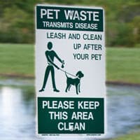 Dogipot - On Leash Aluminum Reflective Pet Sign