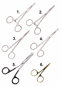 Hemostats (Hair Pullers) - 5" - Curved Hemostat (Locking)