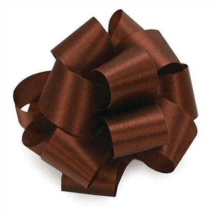 Solid Satin Ribbon - Chocolate