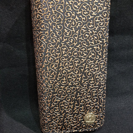 Phoenix Scissor Case Black With Bronze Pattern