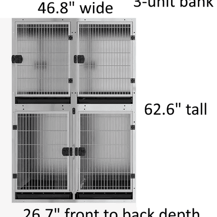 Pet-Agree Stainless Steel Cage Banks