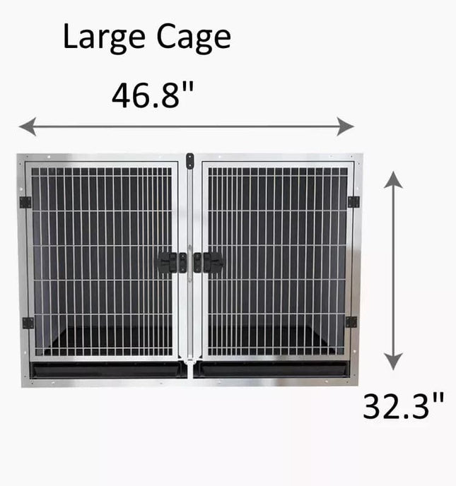 LARGE STAINLESS STEEL MODULAR CAGE