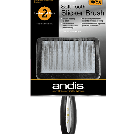 Andis Premium Soft-Tooth Slicker Brush