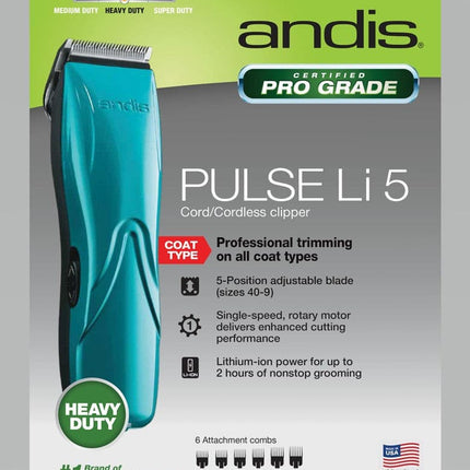 Andis Pulse LI 5 Cord-Cordless 5-N-1 Clipper