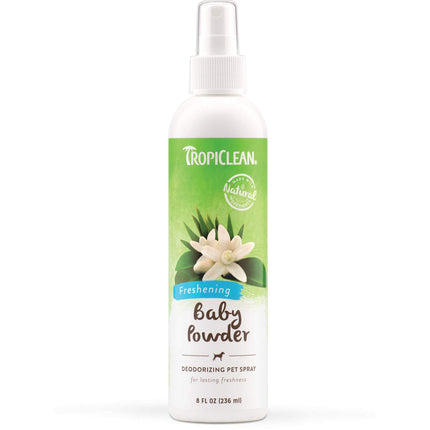 Tropiclean Baby Powder Freshening Deodorizing Pet Spray - 8 oz