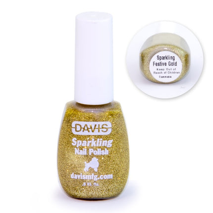 Davis Nail Polish- Gold Sparkle