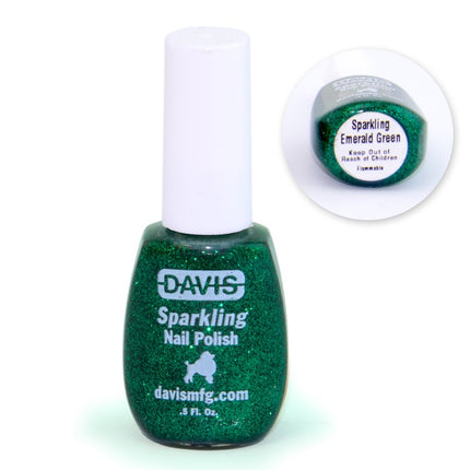 Davis Nail Polish - Sparkling Emerald Green