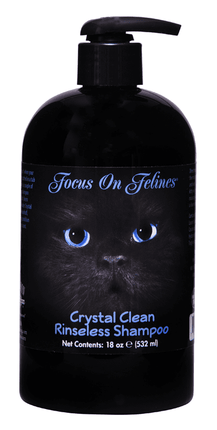 Focus on Felines Crystal Clean Rinseless Shampoo - 18 oz