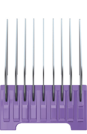 5-N-1 SS Snap On Comb Lavender #A - 3-4 In