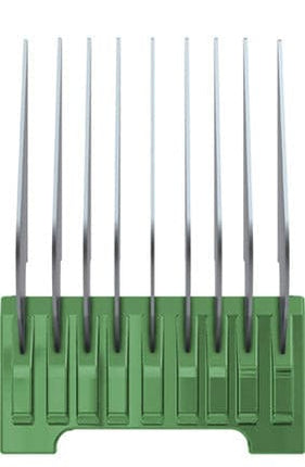 5-N-1 SS Snap On Comb Green #C - 7-8 In