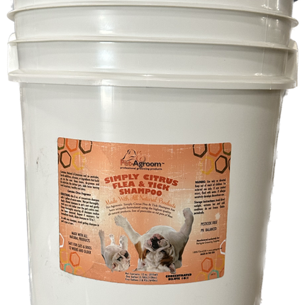 Pet-Agroom Simply Citrus Flea & Tick Shampoo 5 Gallons