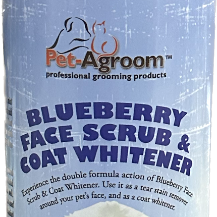 Pet AGroom Blueberry Face Scrub & Coat Whitener Shampoo - 16oz.