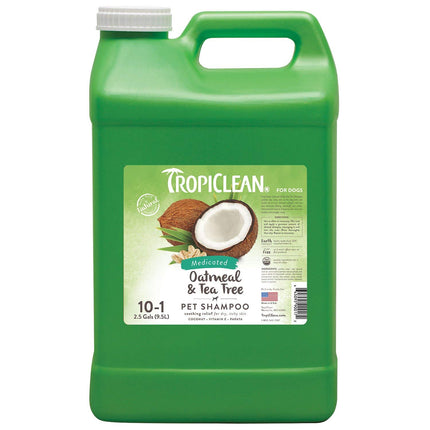 Tropiclean Oatmeal & Tea Tree Medicated Shampoo - 2.5 Gallon
