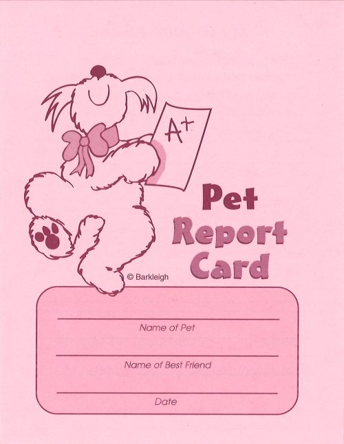 Pet Report Cards - Pink 50 count pack