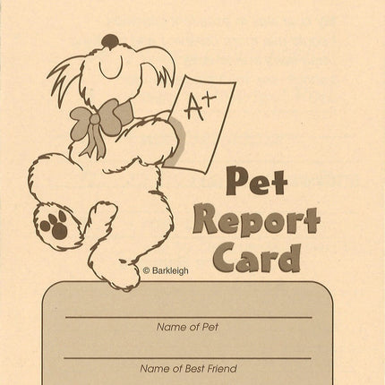 Pet Report Cards - Tan 50 count pack