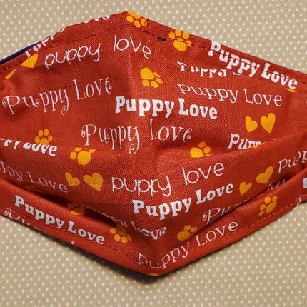 Stardog Fabric Face Mask - Puppy Love Print