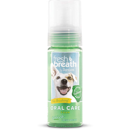 Tropiclean Fresh Breath Oral Care Mint Foam - 4.5 oz