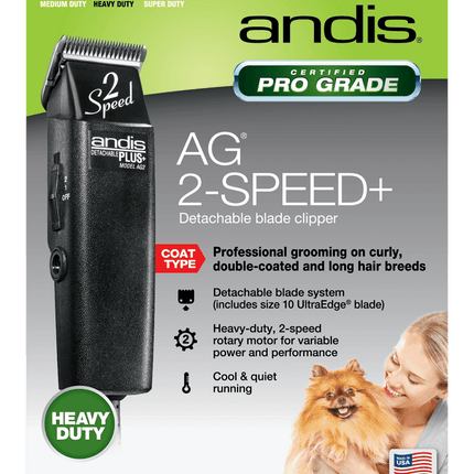 Andis AG 2-Speed Corded Clipper - Black