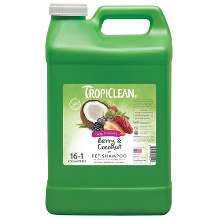 Tropiclean Berry & Coconut Deep Cleaning Shampoo - 2.5 Gallon