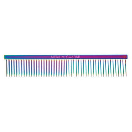 Rainbow Medium Coarse Comb - 7.25"