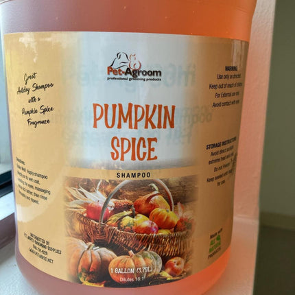 Pet-Agroom Pumpkin Spice Shampoo 16:1 - Gallon