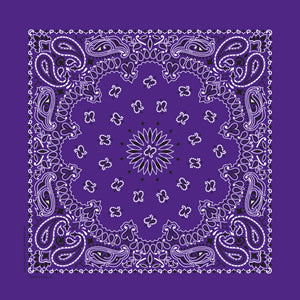 Bandannas Paisley Purple