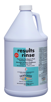 Showseason Results Rinse Pet Finishing Rinse - Gallon